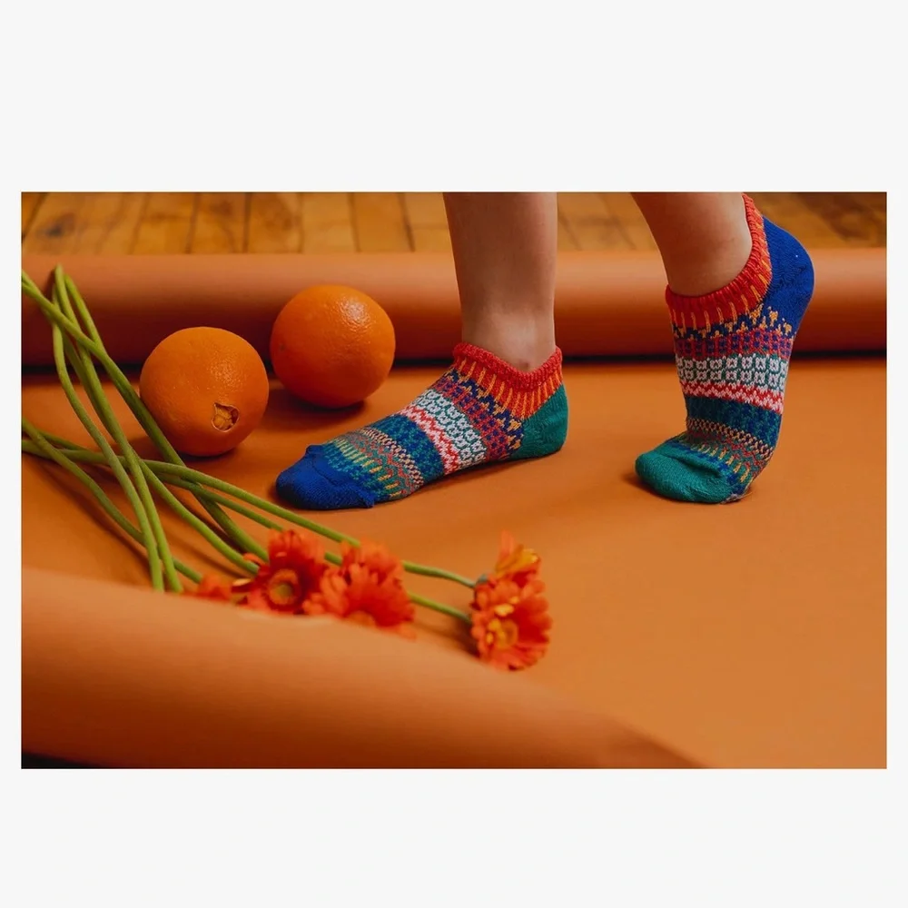Free People 🌟Solmate Socks Mismatched-Cayenne Ankle Socks
